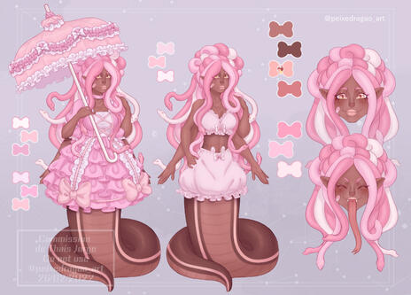 Ref sheet + custom de roupa de Nar (pessoal)