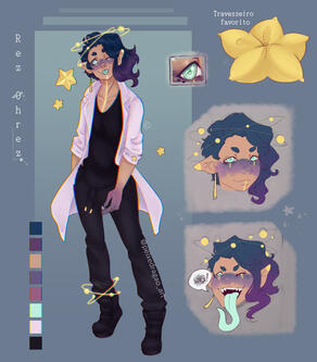 Ref sheet de Rez (pessoal)